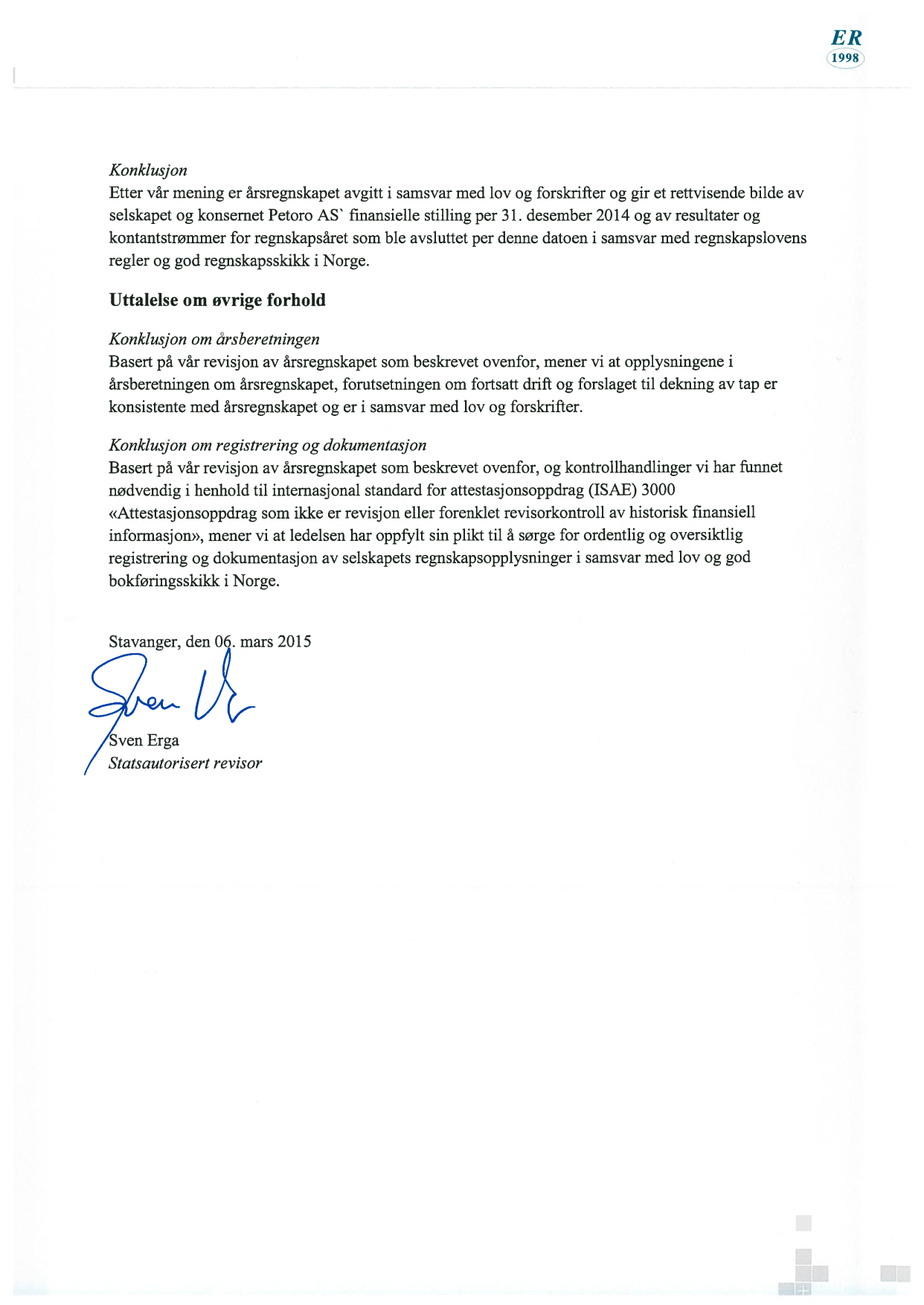 RevisjonserklaeringErga2014-2