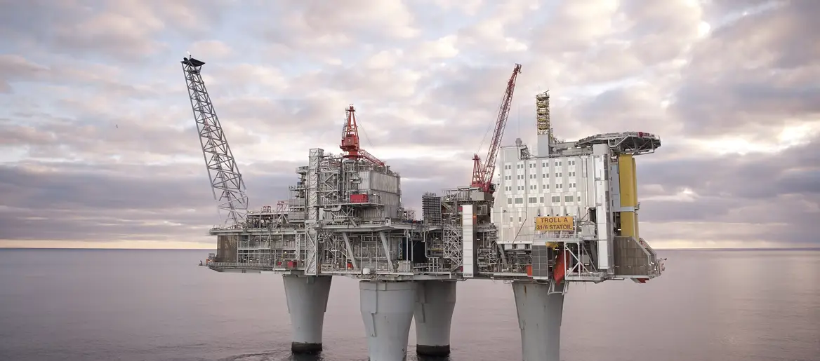 Trollplattformen er den største bidragsyteren i SDØE-porteføljen.  Foto: Øyvind Hagen, Statoil