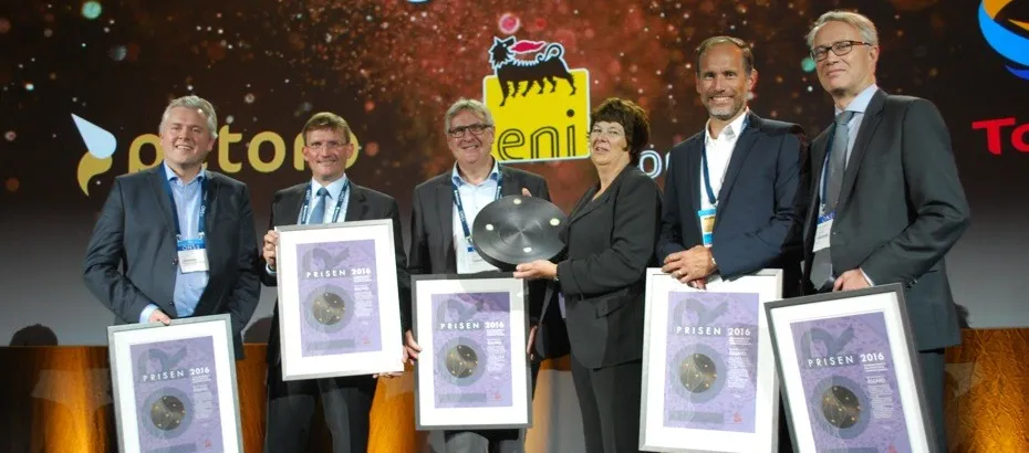 Erling Bergerød tok imot pris på vegne av Petoro.