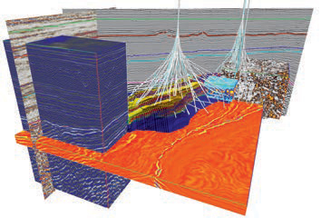 MODEL FROM SNORRE: The sheer volume of information means that it takes several years to develop relevant reservoir models on producing fields. New technology is enabling us to update the models much faster, while also enhancing quality. This can be decisive when billion-kroner decisions are on the table. Source: Petoro
