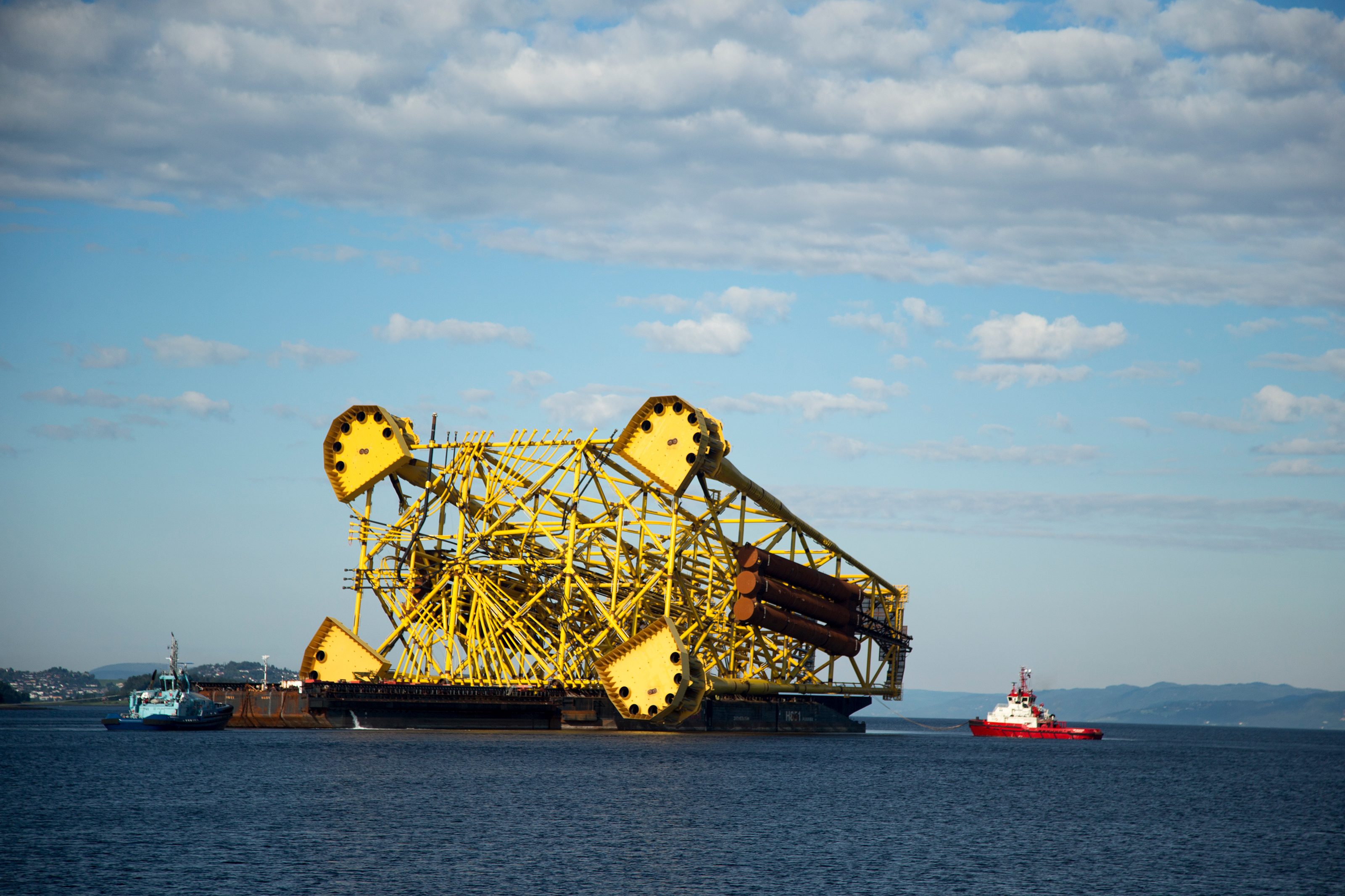Johan Sverdrup riser platform jacket sail away 23 July 2017 Photo: Jan Arne Wold/ Woldcam/Statoil