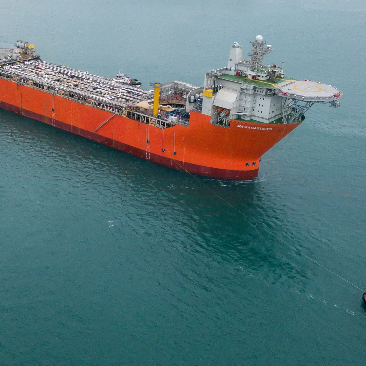 Johan Castberg hull sail away from Sembcorp, Singapore 8. February 2022. Foto: Ong Tze Wei Justin & Chua Chee Hou / Equinor