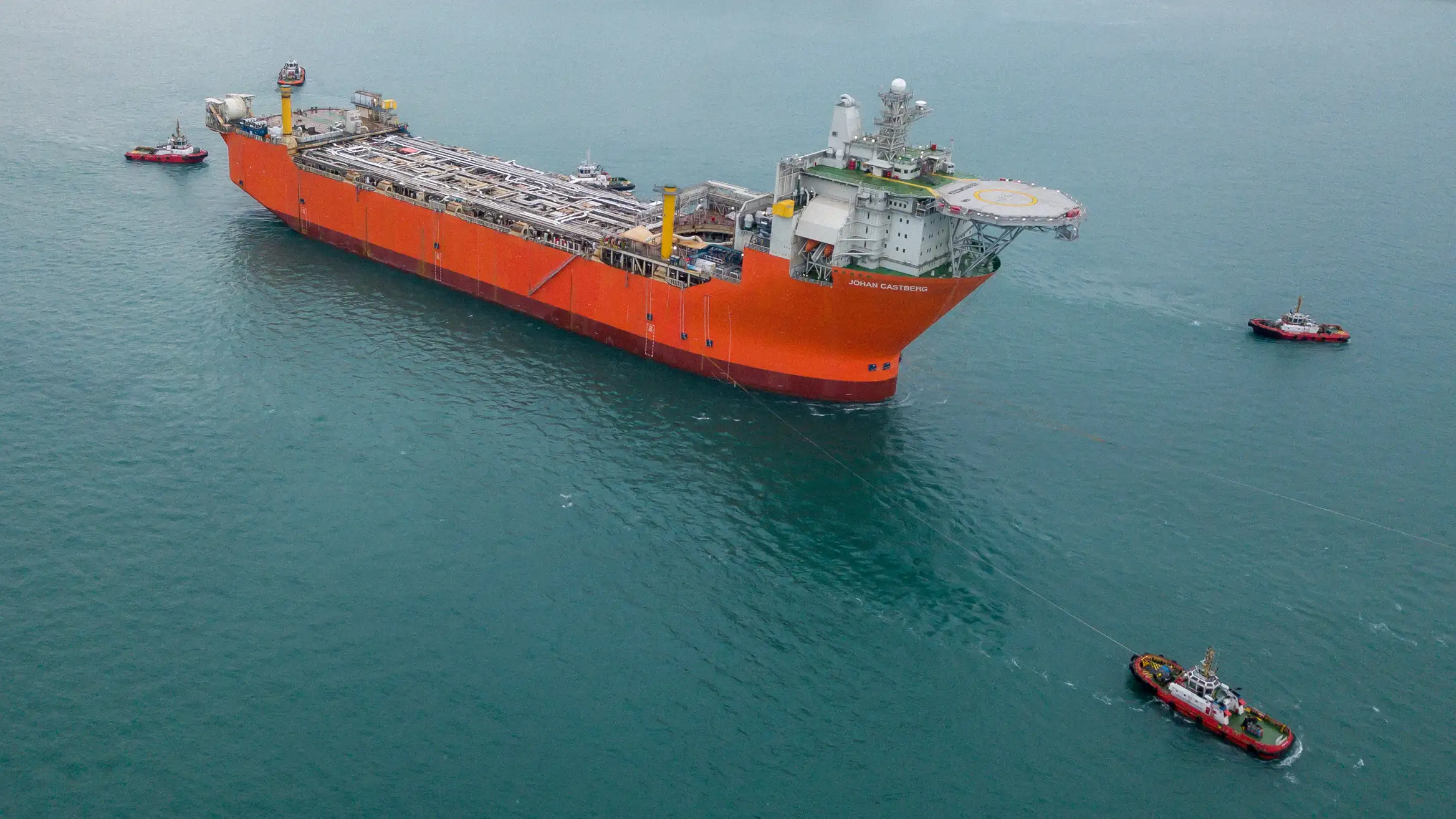 Johan Castberg hull sail away from Sembcorp, Singapore 8. February 2022. Foto: Ong Tze Wei Justin & Chua Chee Hou / Equinor