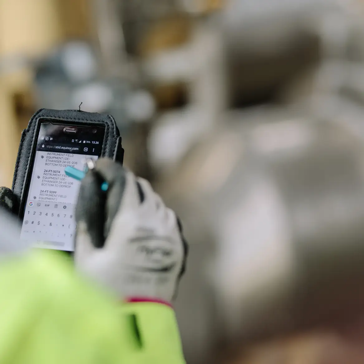 Digital field worker. Foto: Ole Jørgen Bratland, Equinor